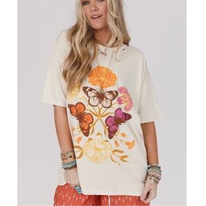 NWT ~ Three Bird Nest Butterfly Garden Tee